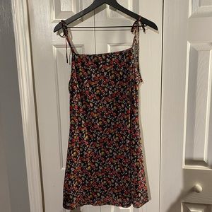 Floral double layered summer dress